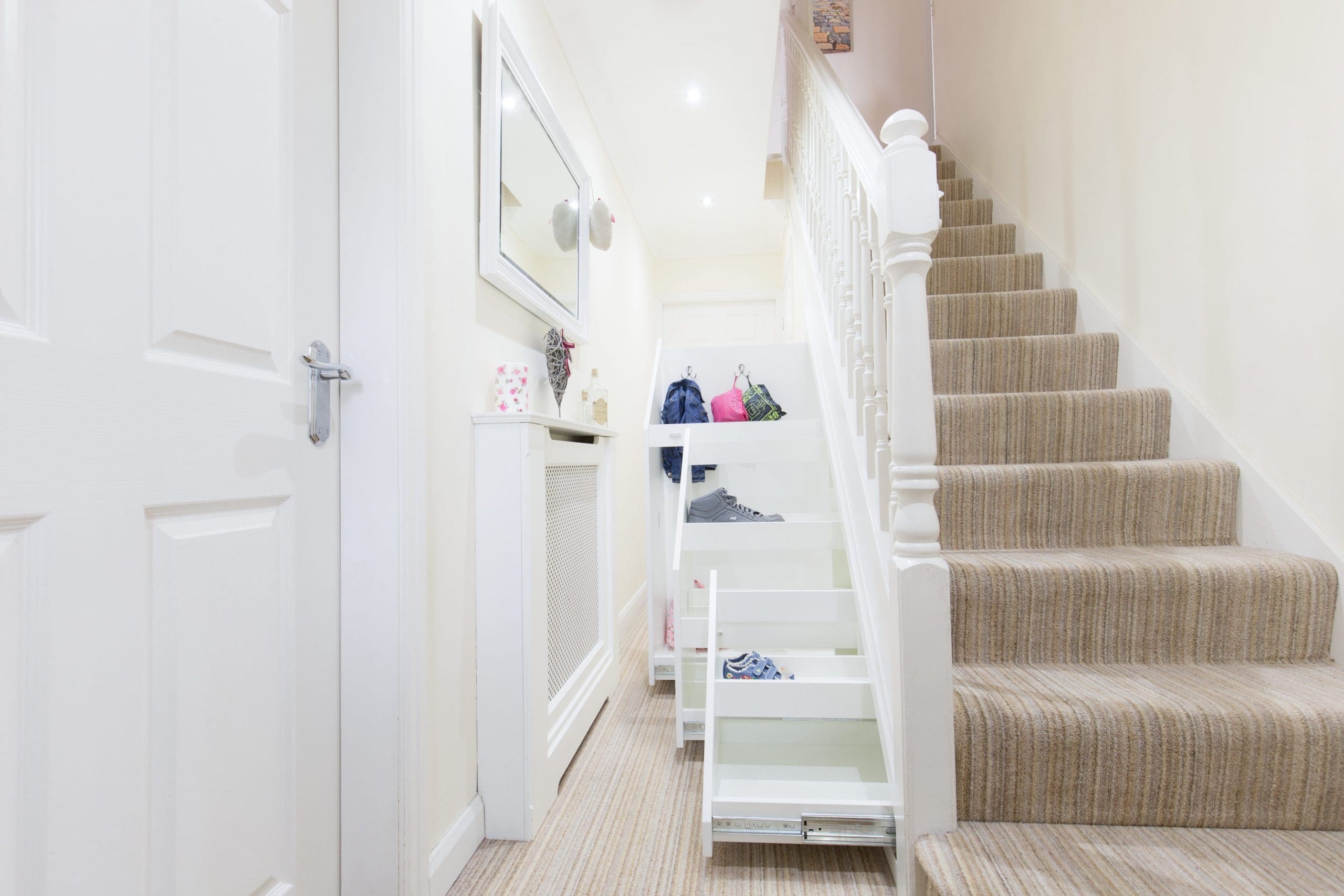 Under stairs Storage for shoes