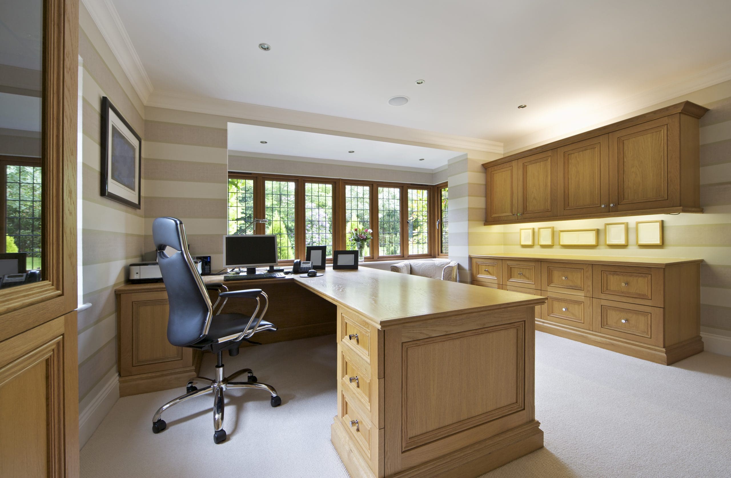 Oak Bespoke Fitted Study